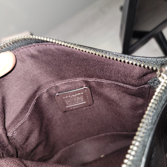 Coach x Marvel Bubble Jes Slim Black Crossbody Messenger Bag with Pink Strap - Picture 5 of 6